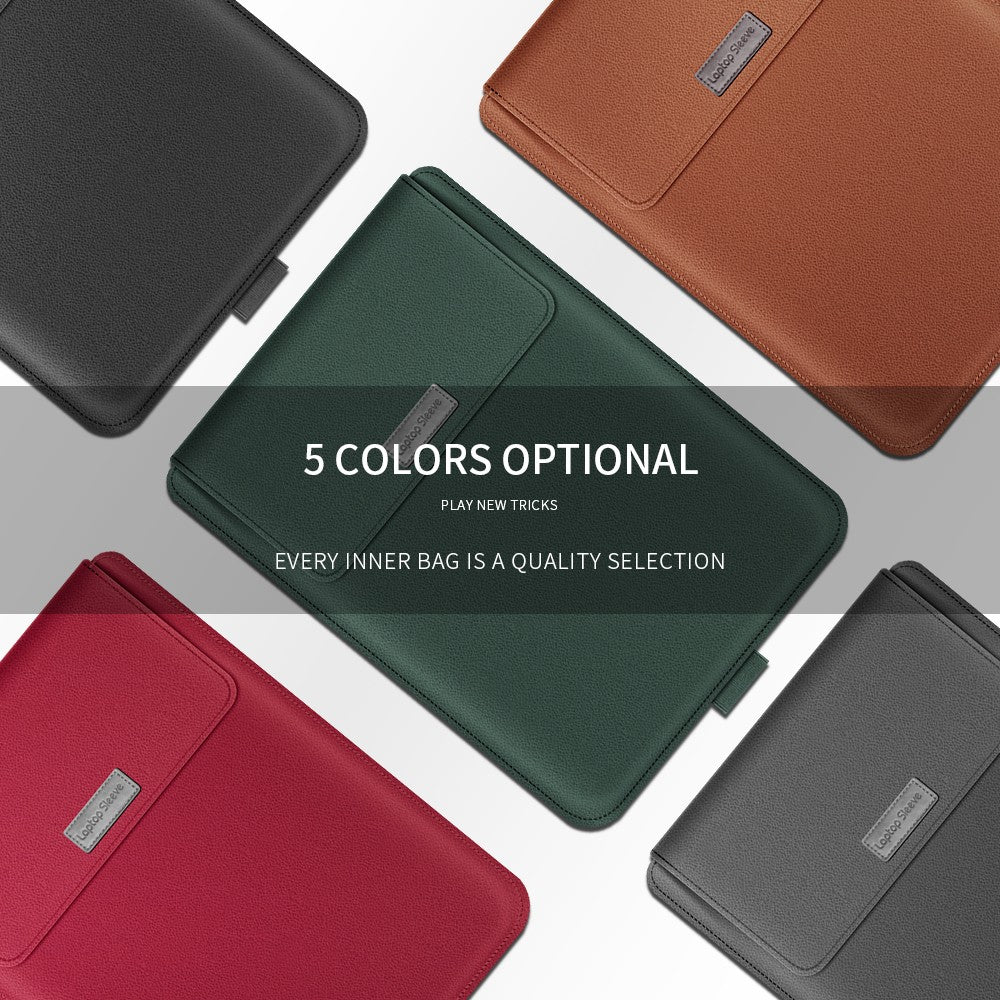 Pu Leather Laptop Sleeve Bag Case For Macbook Air Pro 13 14 16 M3 M2 M1 Notebook Cover For Huawei Dell HP ASUS Lenovo 15 17 Inch