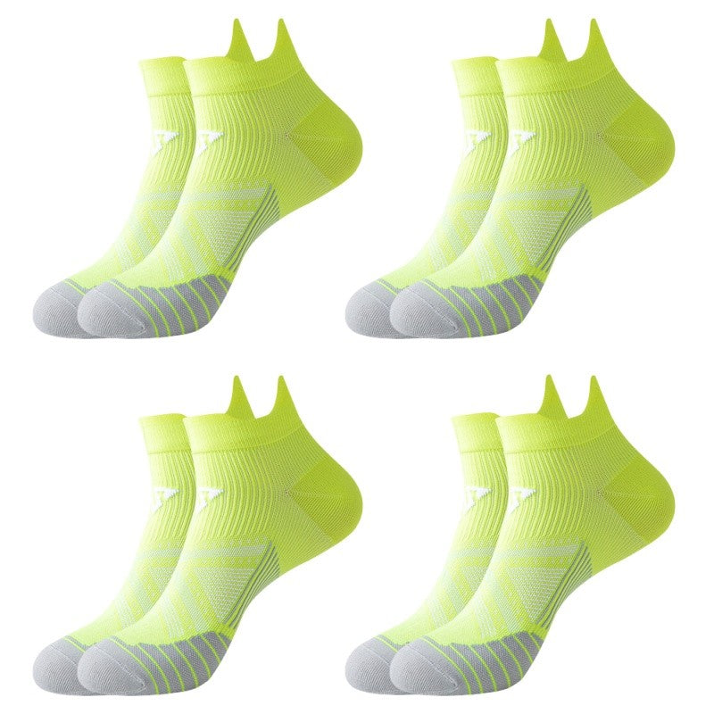 4pairs/Lot Woman Men's Socks Compression Breathable Basketball Sports Cycling Running Towel Socks High Elastic Tube Socks