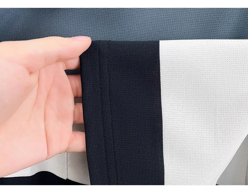 High-quality short sleeve polo shirt men fashion color striped pocket design summer new breathable trendy casual lapel T-shirt