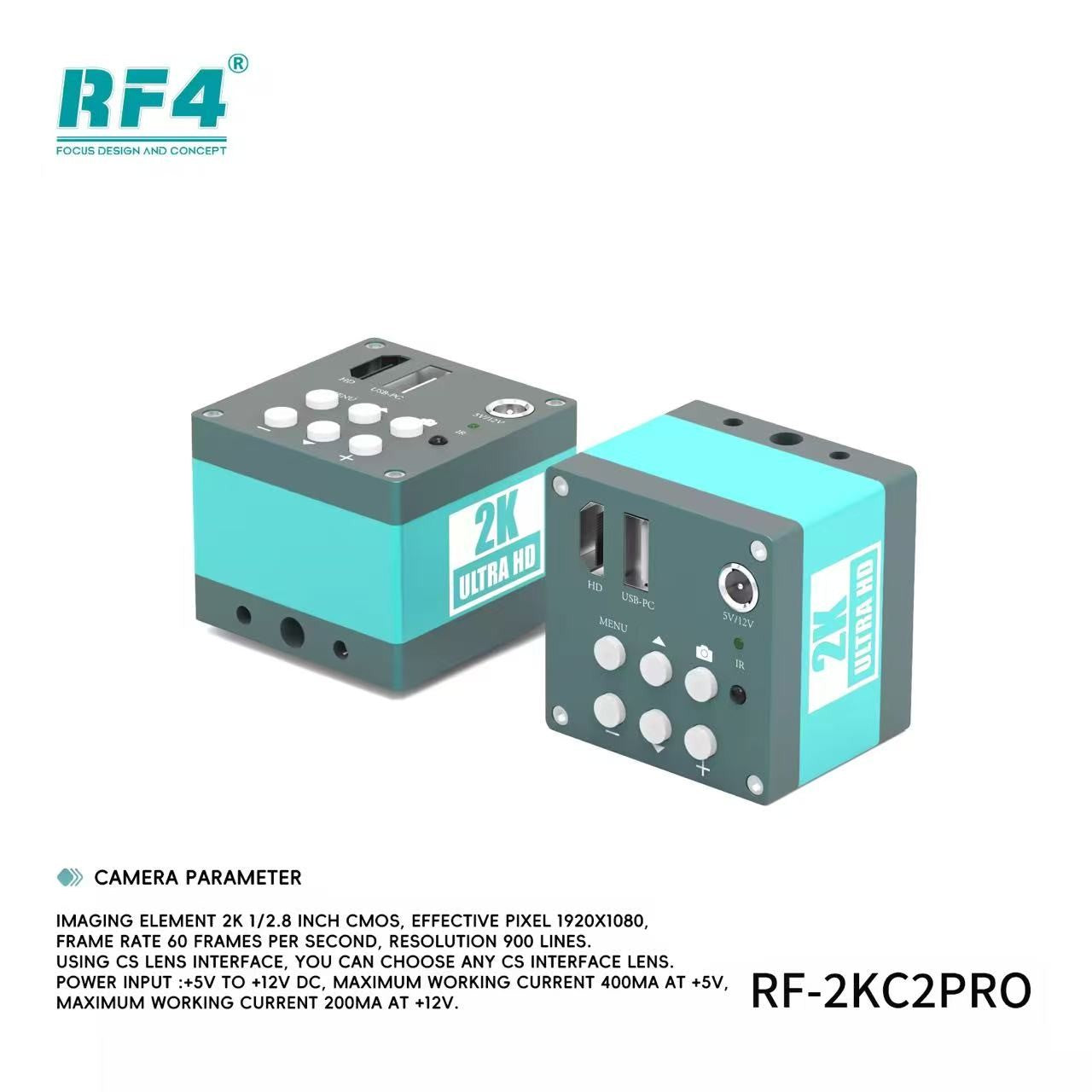 Microscópio Trinocular Estéreo RF4 360° com Braço Articulado para Reparo de Placas PCB de Celulares e Câmera Termográfica 4K C39