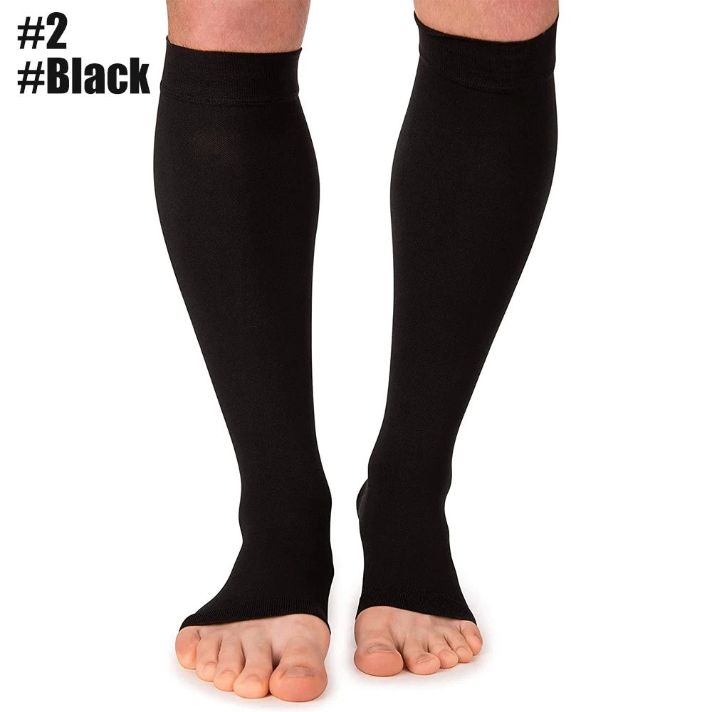 S-7XL Knee High Brace Medical Compress Stocks Firm Support 20-30 MmHg Varicose Veins Stovepipe Sock Unisex Therapeutic Leg Brace