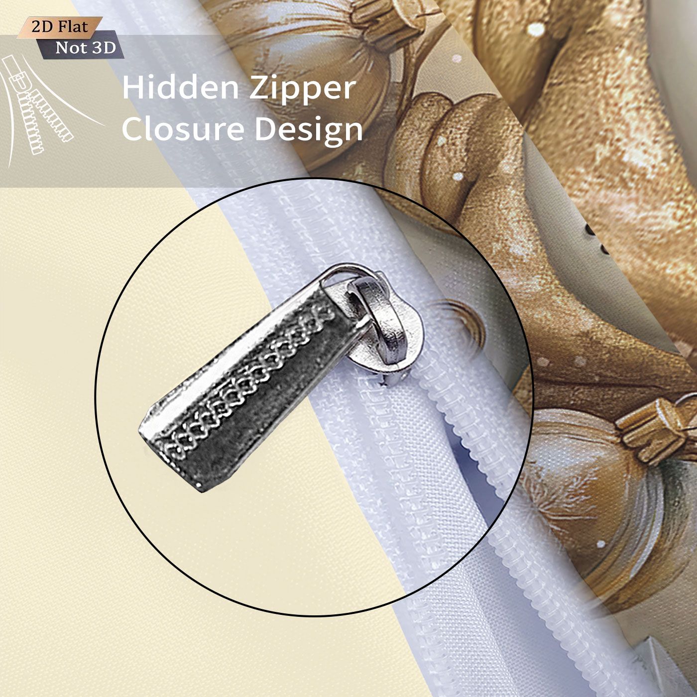 3pcs Golden Christmas Snowman Printed Chipless Bedding Set Soft Dormitory Bedroom Multiple Sizes Machine Washable