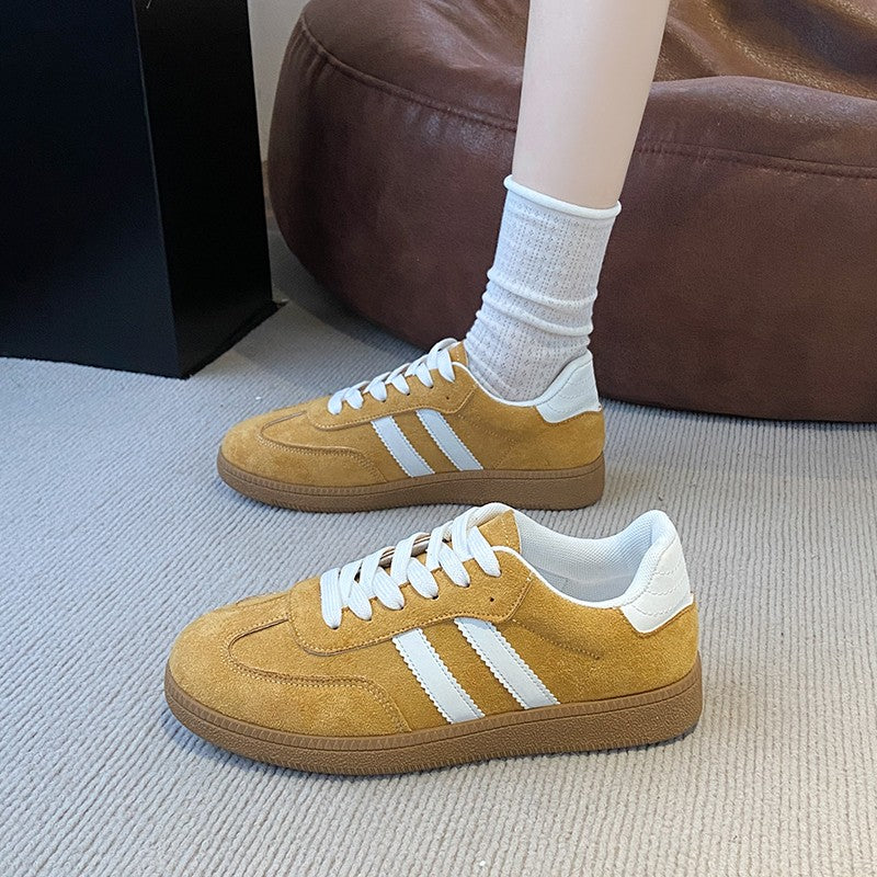 2025 Autumn New Fashionable Comfortable Casual Sneakers Retro Thick-soled Sneakers Women's College Style Board Shoes Big Size
