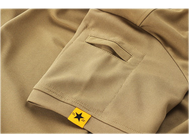 Men's Quick Dry Embroidered Polo Shirts Summer Custom Plus Size Military Clothes Tactical Plain Turn-down Army T-shirts
