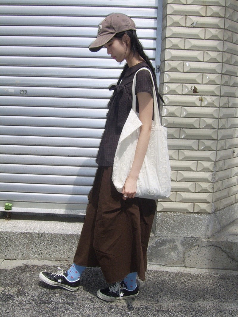 Vintage Plaid Shirts Women Japanese Harajuku Bow Peter Pan Collar Blouses Summer Korean Aesthetic Short Sleeve Casual Tops New