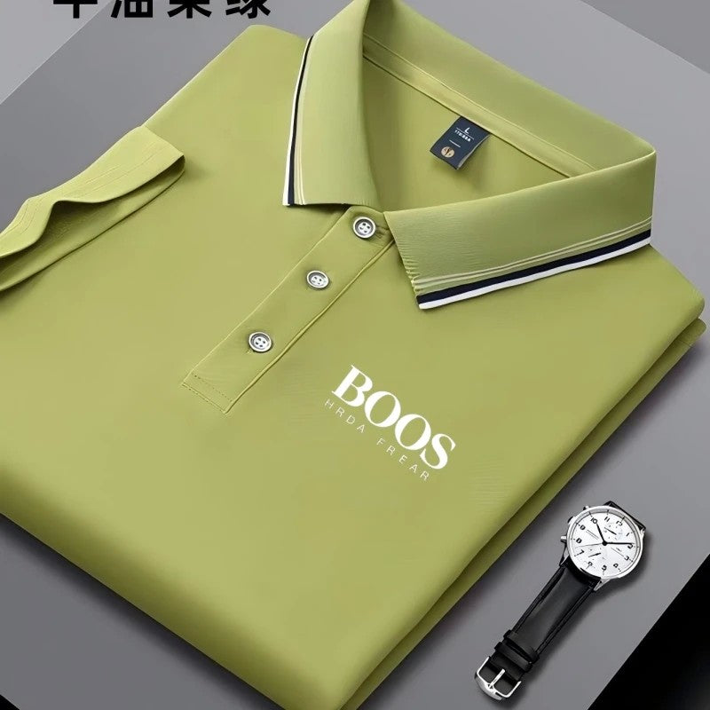 2025 Summer New Embroidered Men's Short Sleeved Polo Shirt Fashion Design Golf Top Casual T-shirt
