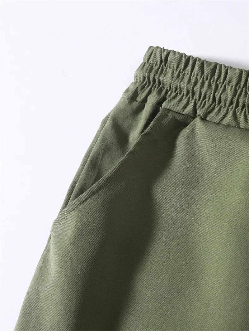 New Cargo Pants Men's Loose Straight sports Clothing Solid color sweatpants Large size Joggers Woven pants Casual Male Trousers