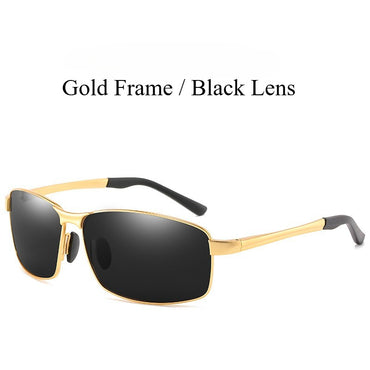 AORON Alloy Men Polarized Sunglasses Women Male Luxury UV400 Goggles Brand Design Metal Frame Glasses Driving