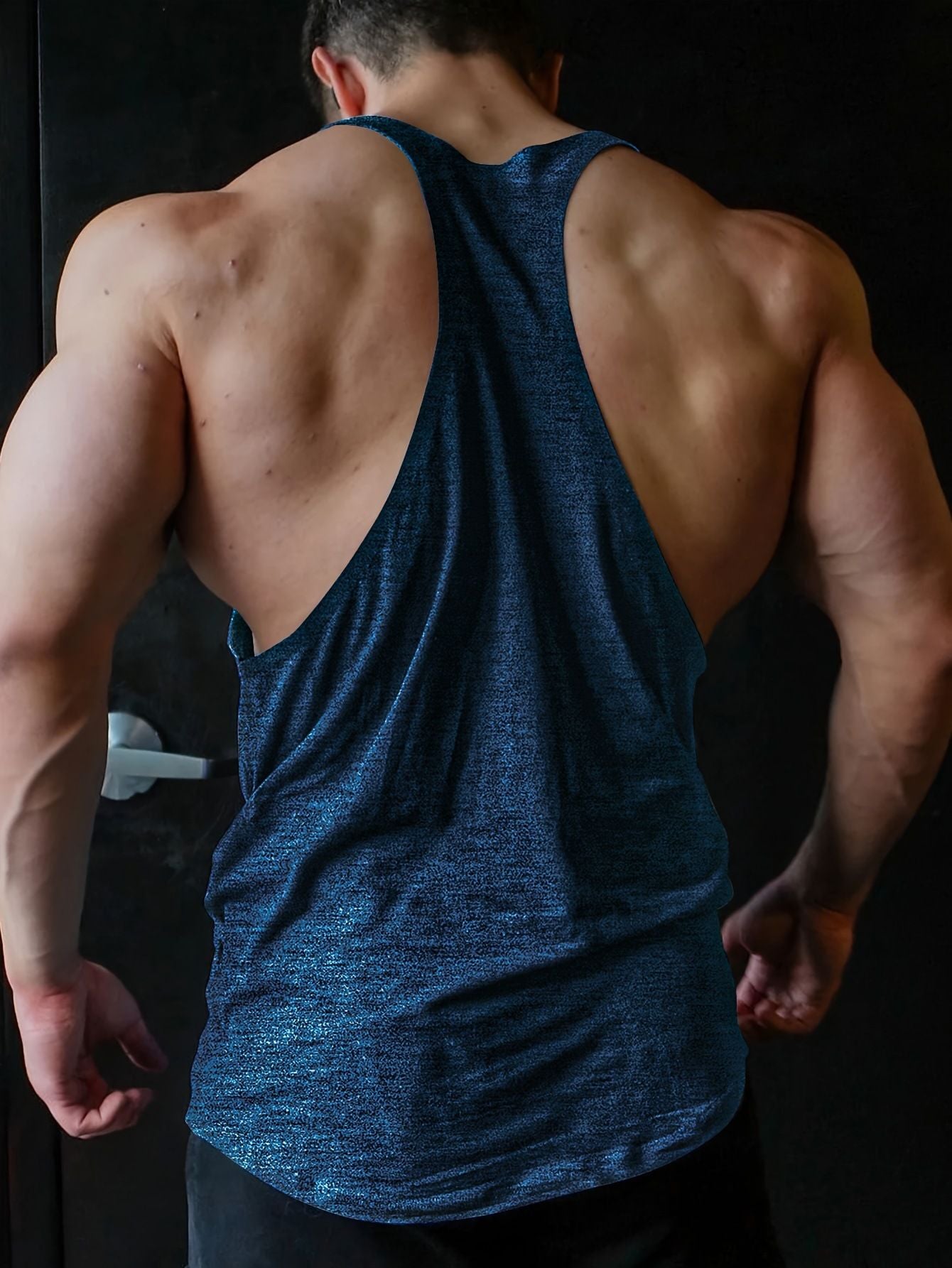 Cross-border European Size Alpha Men's Printed Round-neck Fitness Vest, Undershirt, Muscle Quick-drying Basketball Vest