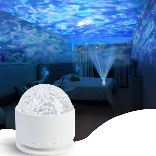 Calming Sensory Lights, Sensory Toys for Kids with Autism, Ocean Light Projector with 15 Color Patterns, Light Projects Water Ripple Effects onto Walls and Ceilings, Autism Toy,for Children and Adults