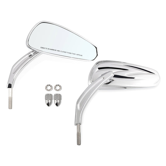 5/16" Handlebar Side Rear View Mirrors Motorcycle for Harley Honda Davidson Sportster Fat Boy FLSTF Road King Street Glide 88-24