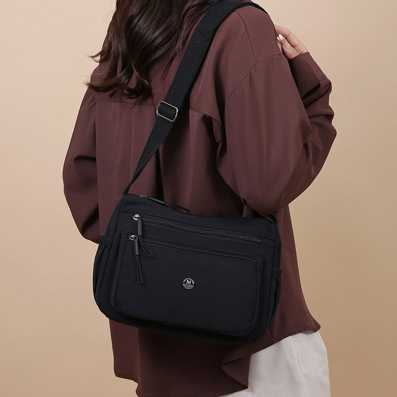 2025 Women's Crossbody Bag Lightweight Waterproof Nylon Shoulder Bag Multi-pocket Fashion Handbag for Women Casual Purse