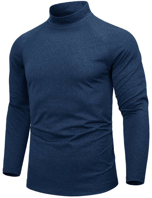 TACVASEN Men's Thermal Shirts Long Sleeve Micro-fleece Fleece Lined Base Layer Undershirts Athletic Warm Winter Workout Top