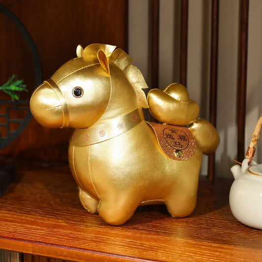 10/15/20/25cm Lucky Horse Plush Toy Pendant Year Of The Horse New Year Mascot Plush Doll Keychain Kids Gift Home Decor