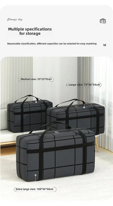 Thickened Dustproof Moisture Proof Handheld Large Capacity Packing Bag for Home Wardrobe Clothes Quilt Storage Moving Organizati