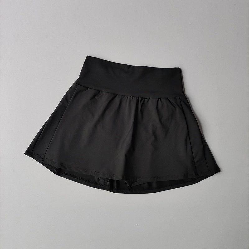Summer High Waist Sports Short Skirt Lined Shorts Fitness Yoga Quick Dry Running