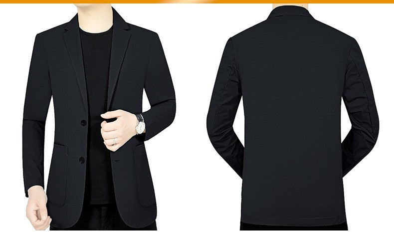 New Summer Male Thin Elastic Blazers Jackets Quality Men Breathable Sunscreen Blazers Coats Man Business Casual Suits Coats 4XL