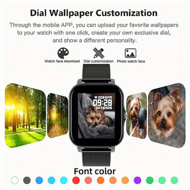 Smart Watch For Android IOS Watches 1.83inch HD Display Bluetooth Call Message Alert Music Sports Mode Smartwatch Men Women Gift