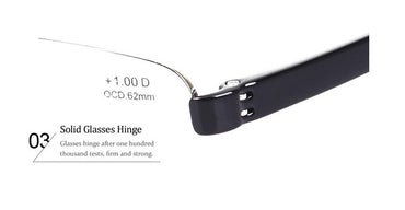 Guanhao Transparent Optical Reading Glasses Man Clear Women Presbyopia Hyperopia Reading Glasses Frame Alloy Ultralight HD View
