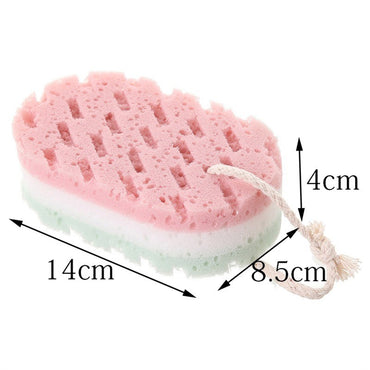 Sponge Bath Ball Shower Rub For Whole Body Exfoliation Massage Brush Scrubber Body Brush Sponge Brush Bathroom 1/2/3PCS