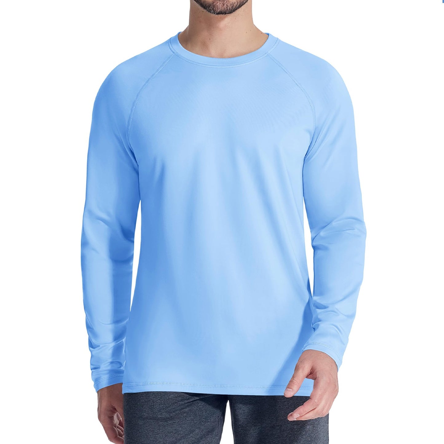 TACVASEN Fleece Lined T-shirts Mens Thermal Long Sleeve T Shirts Winter Autumn Athletic Workout Base Layer Pullover Tops Male