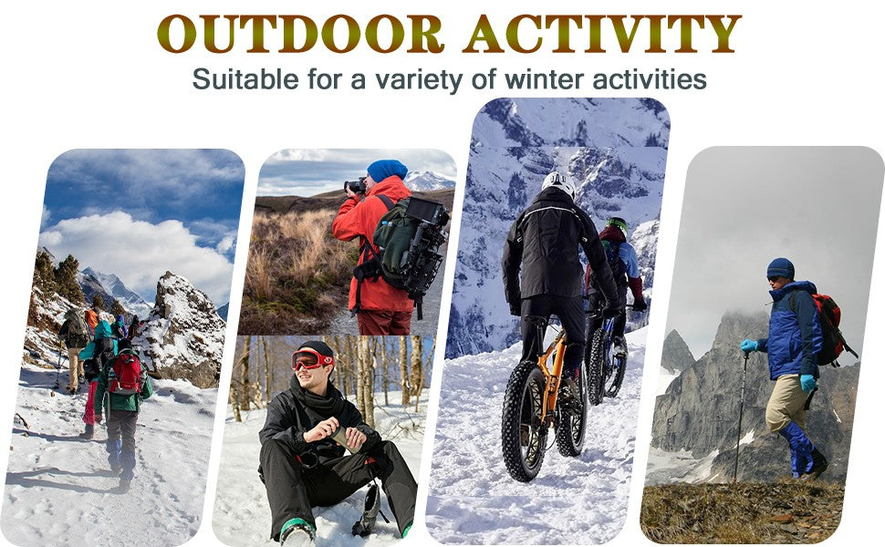 TACVASEN Fleece Lined Waterproof Jackets Mens Jacket Coats Outdoor Safari Windbreaker Winter Warm Work Jacket Outwear Windproof