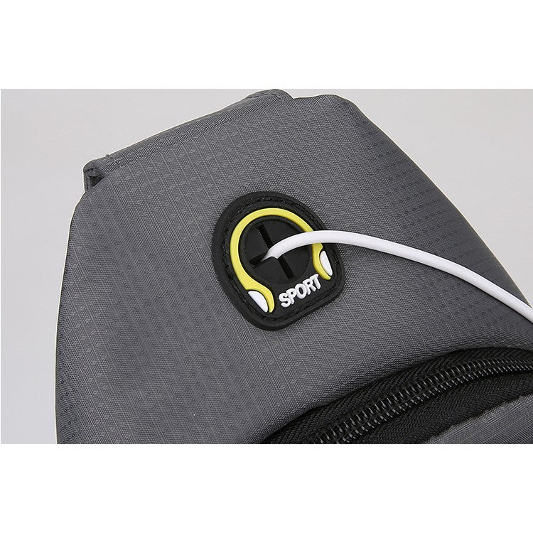 Men's chest bag - multifunctional multi compartment chest bag, durable nylon for outdoor travel, hiking and daily use, sports de