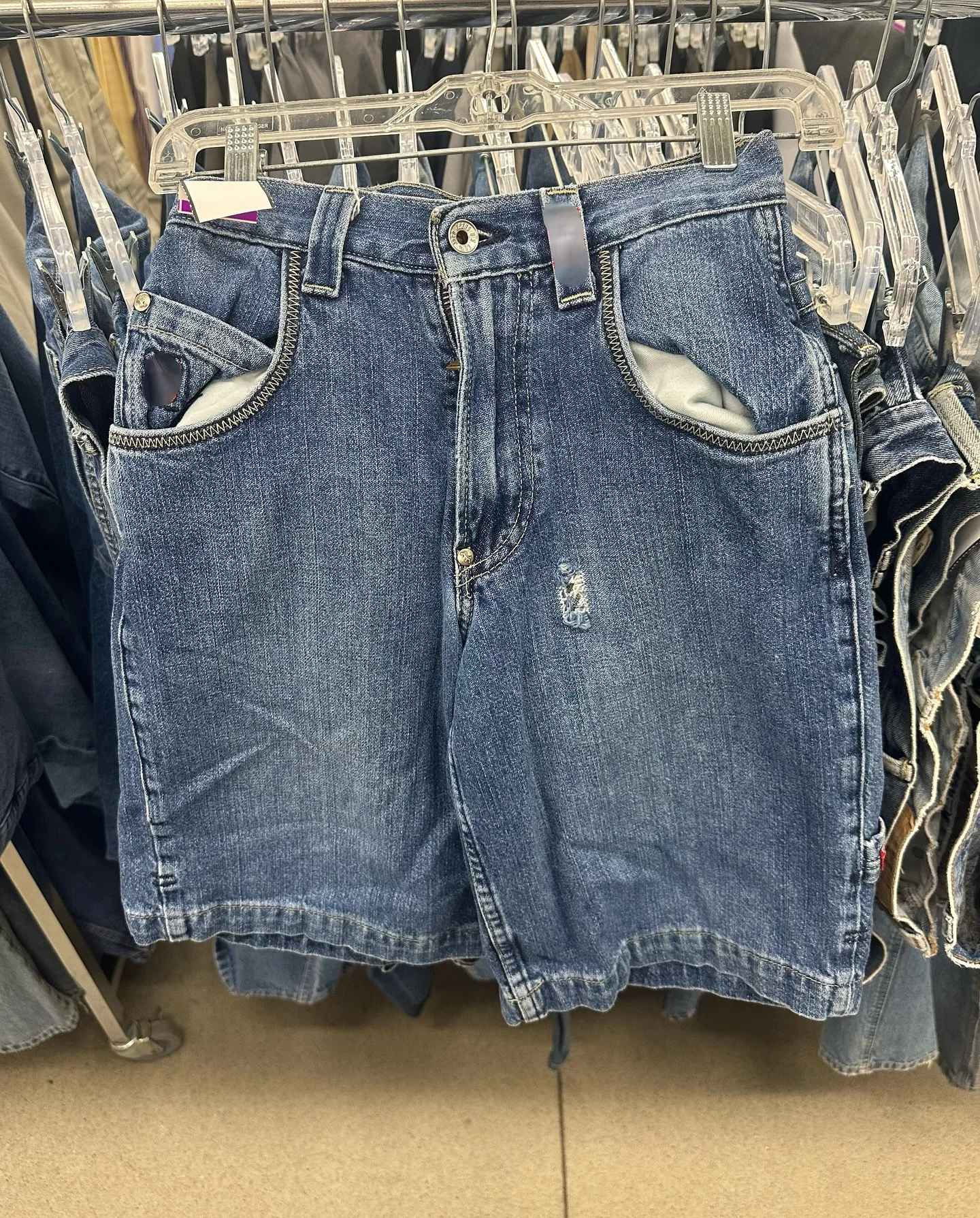 2000s Style Chinese Loong Hip Hop Denim Shorts Summer Baggy Jeans Gothic Jorts Y2k Retro Blue Men Wide Leg Cargo Gym Shorts