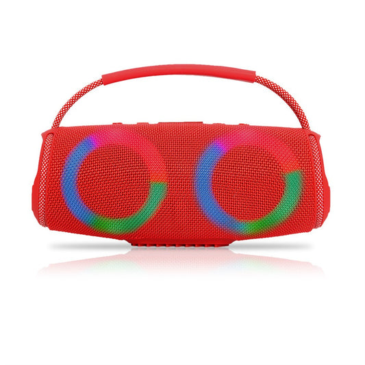 Powerful Bluetooth Speaker LED Light Portable Outdoor Speakers Dual 4'' Subwoofer Sound Box Support