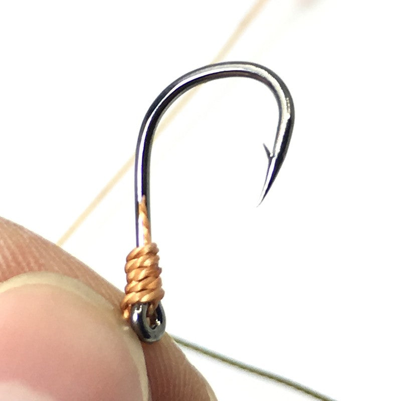 Anzóis de pesca de aço carbono KMRESA com 5 pequenos anzóis giratórios, iscas de pesca, anzóis de corda Pesca 5#-14#