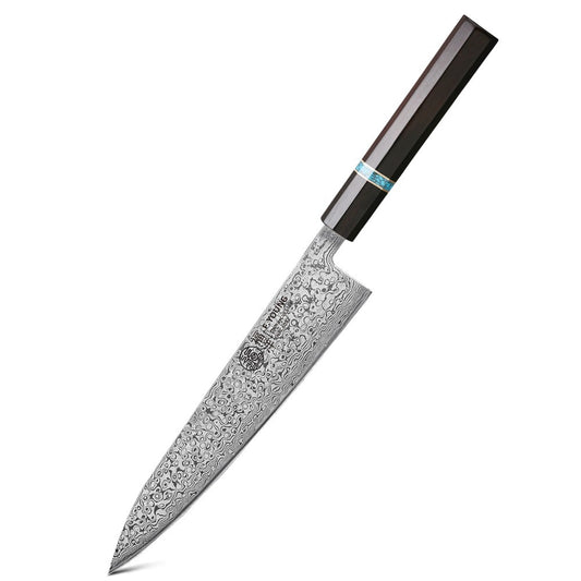 F.YOUNG 8.2-inch Handmade Chef Knife Damascus Steel Sharp Meat Vegetable Cleaver Gyuto Knife Japanese Hand Forged Kitchen Knives