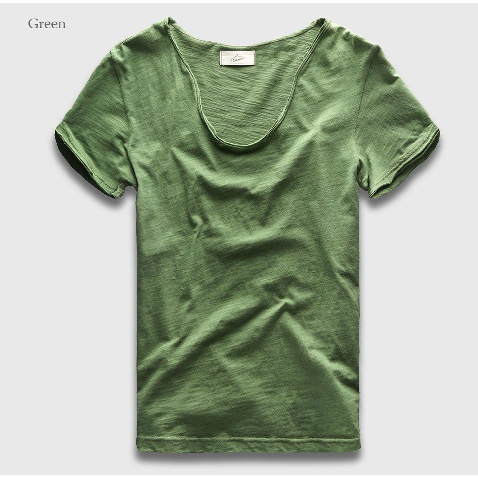 Zecmos Brand Men T-Shirt Plain Hip Hop Fashion Casual V Neck T Shirt Best Seller for Men Short Sleeve Man Top Tees