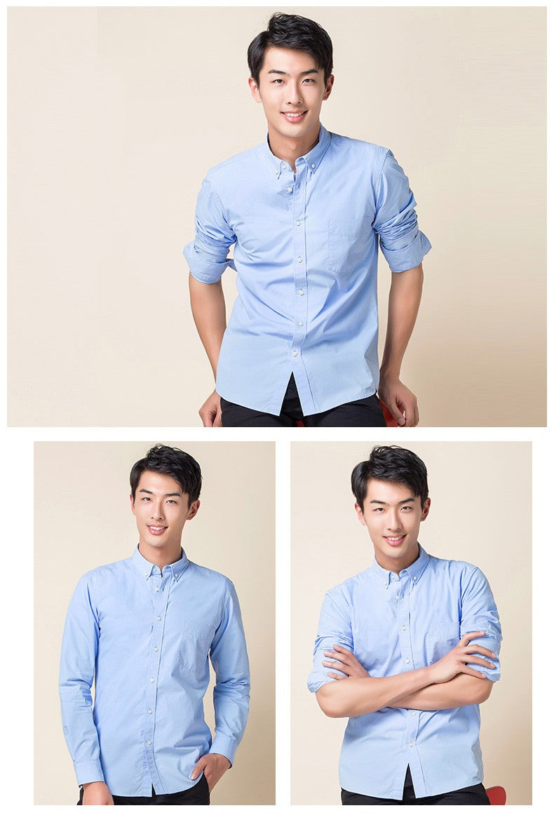 New in shirt plus size 8xL long-sleeve 100%cotton shirts for men slim fit formal plain shirt soft white black office clothes