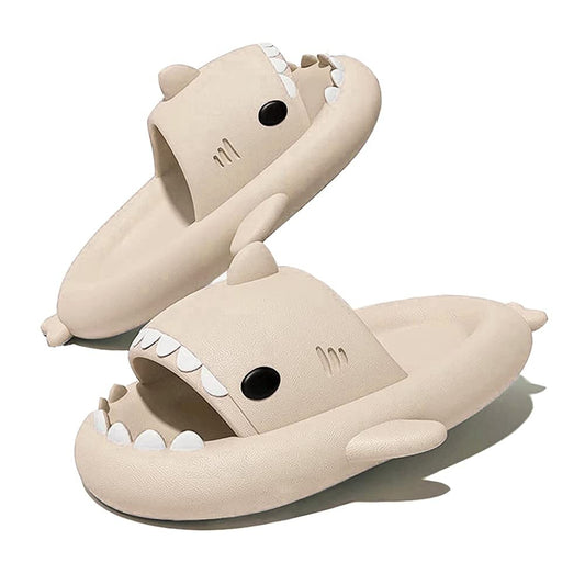 KIDMI New Men's and Women's Shark Slides Cloud Slippers Summer Open Toe Slide Sandals Casual Anti-Slip Beach Pool Shower Shoes