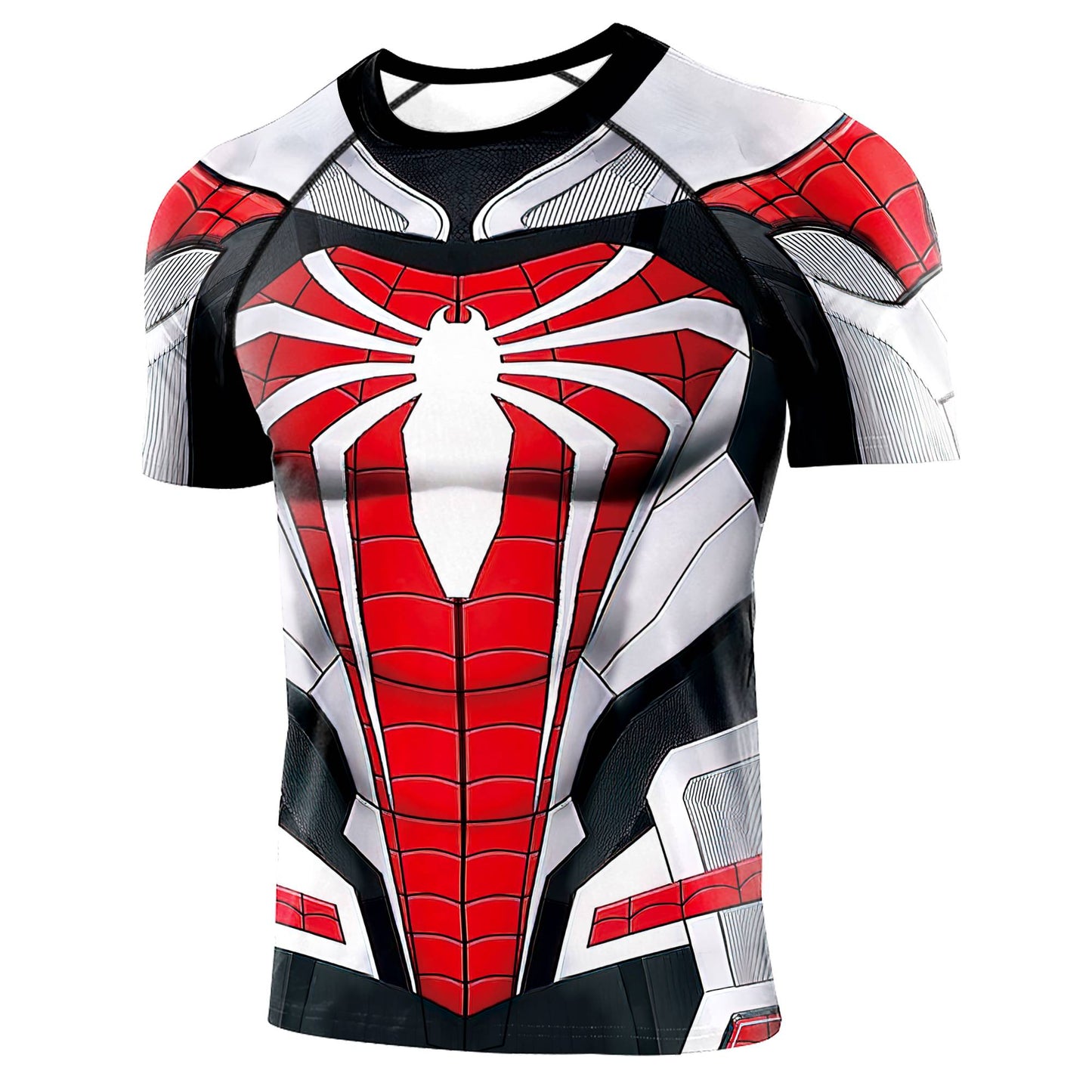 Superhero Movie Print Fitness Gym Compression T Shirt for Men Fitness Clothing Tops Fighting Tee Quick Dry Sport Jersey Shirt