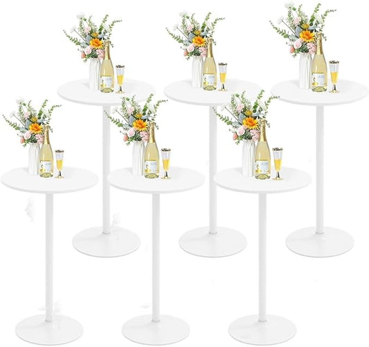 Modern Convertible Standing Cocktail Table, 40/22 Inch Dual-Height Round Bar Table for Dining and Serving