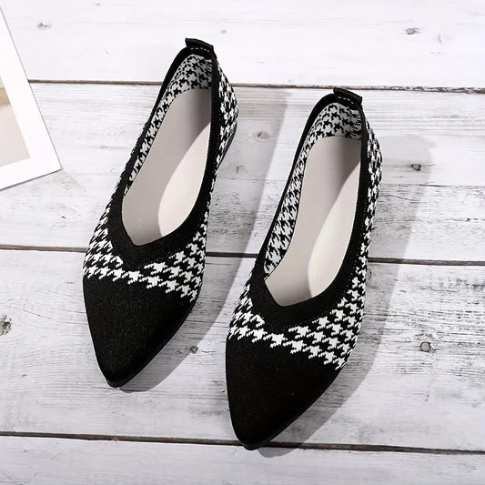 New Women's Ballet Flats Casual Shoes Low Heel Barefoot Elegant Woman Sneakers Comfortable Pointed Toe Loafers Female