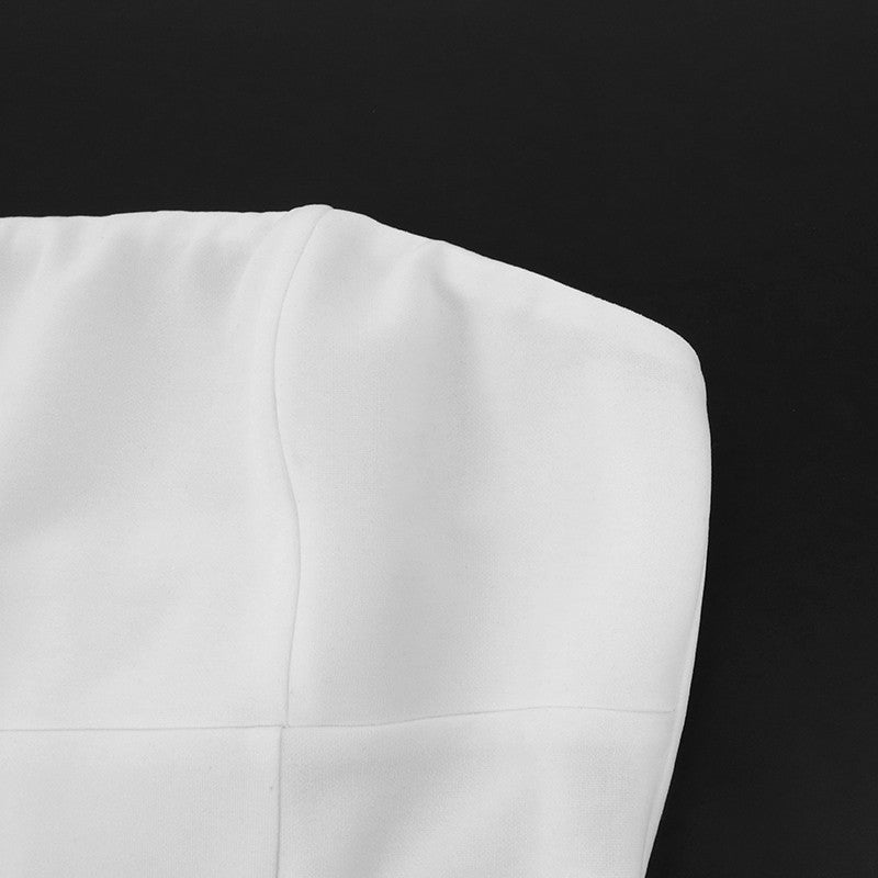 Sexy A-Line Dress Women's Summer New Solid Sexy Sleeveless Off Shoulder Bodycon