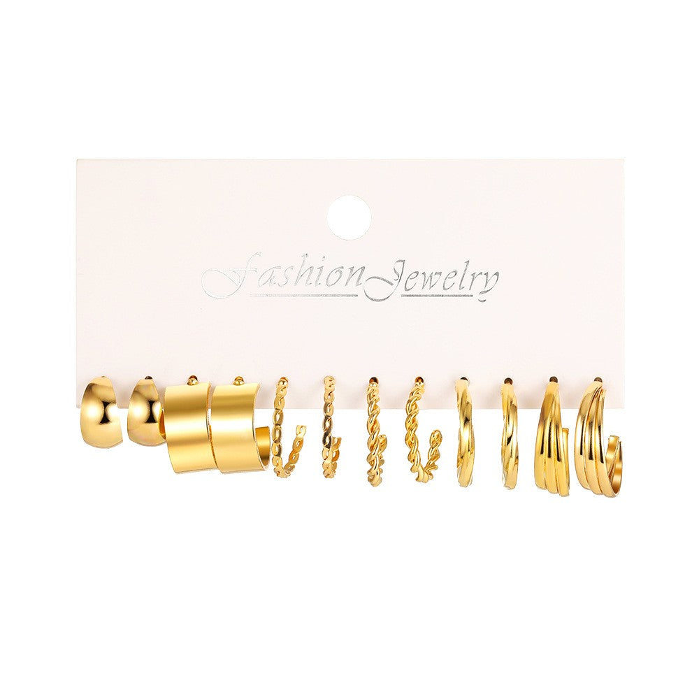 Conjunto de Joias Femininas 104 Peças/Conjunto Colar Brincos Anel Pulseira Brincos Cinco em Um Para Uso Diário de Férias 2024 Novo