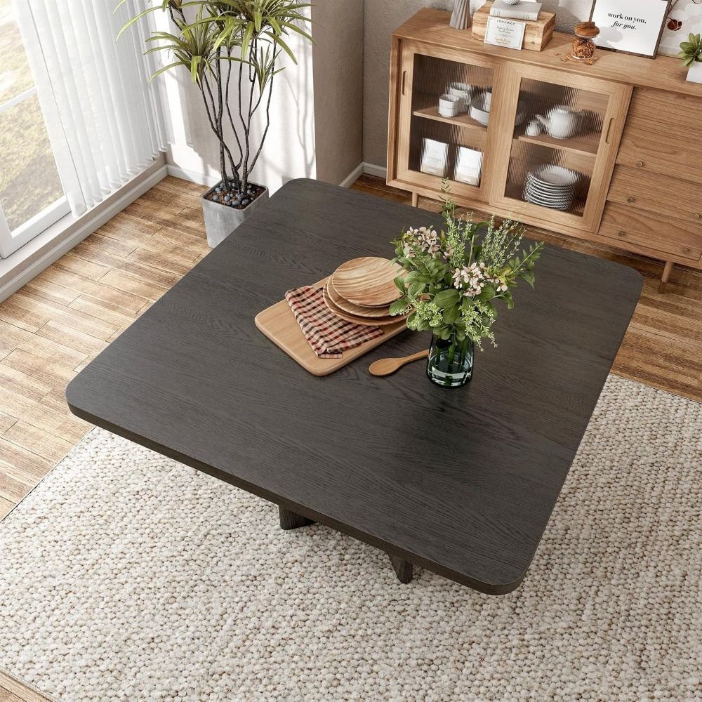 Selyra Modern Solid Wood Square Counter Height Dining Table, 54-inch, Seats 8, Easy Assembly