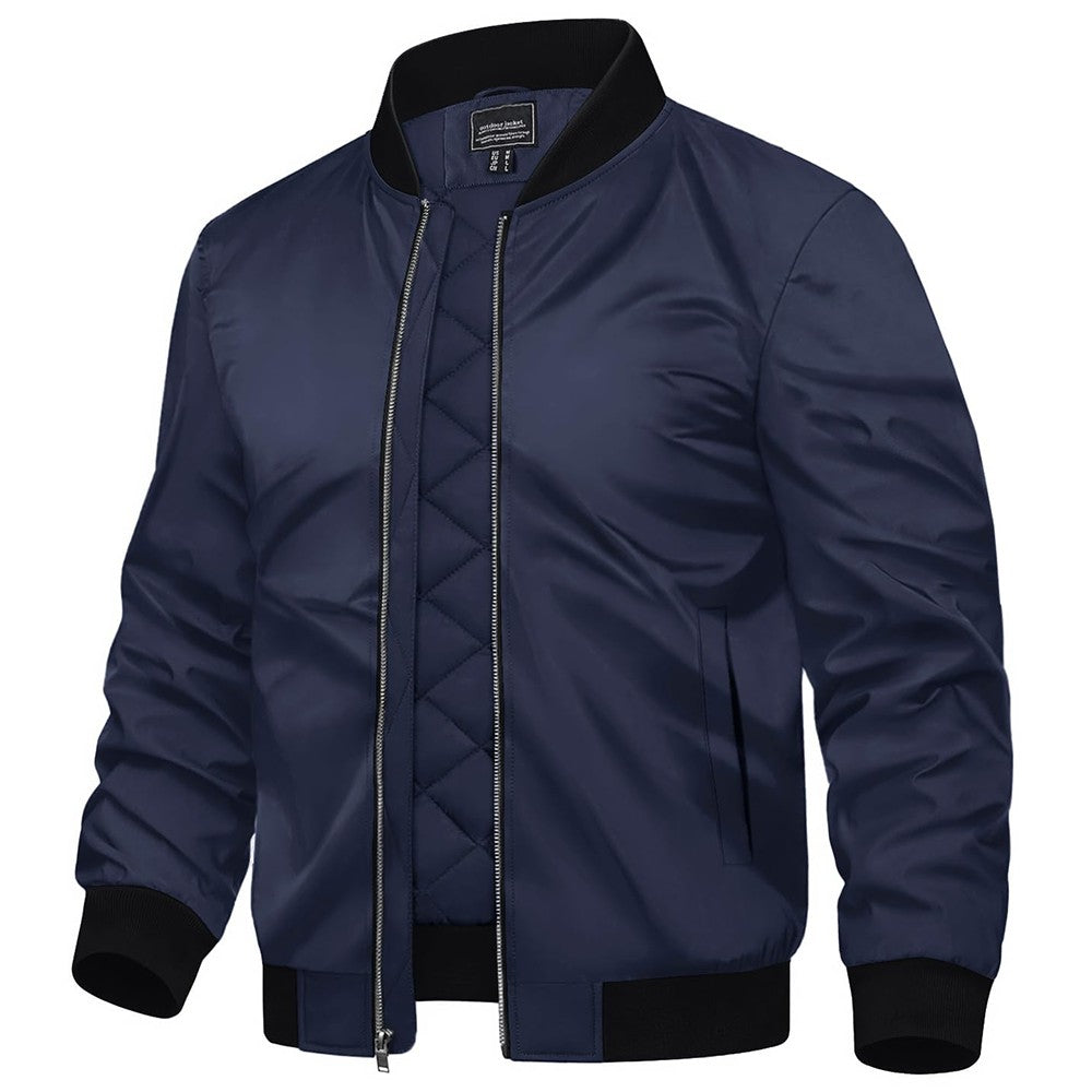 TACVASEN Winter Bomber Jackets Mens Padding Thick Warm Pilot Jacket Outdoor Windproof Waterproof Hiking jacket Windbreaker