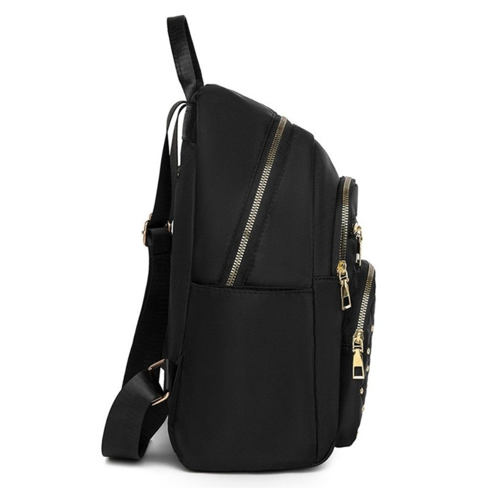 Casual Classic Vintage Backpack Elegant Multiple Pockets Women Backpack Adjustable Straps School Bag Girls