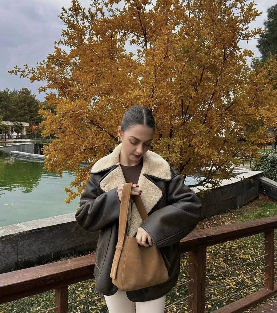 2024 Fall/Winter New Arrival Traf Women's ZW Series Double-Sided Collar Oversized Long-Sleeve Jacket Warm Coat 3548246