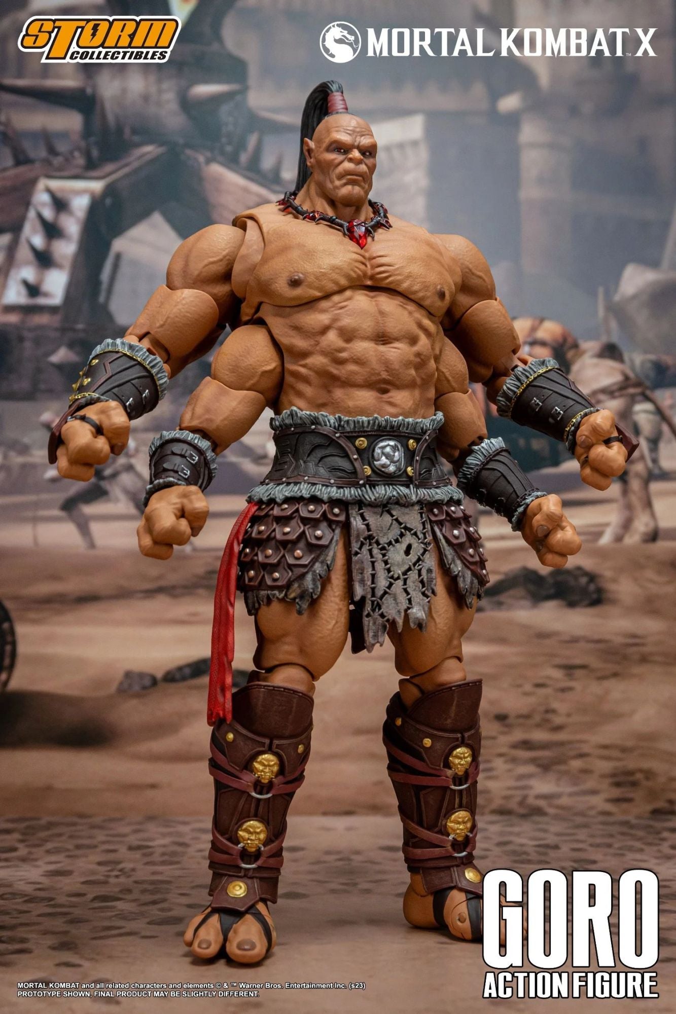 Storm Toys Mortal Kombat Final BOSS Shao Kahn DCMK14 Luxury Edition Vilão Goro DCMK18 Action Figure Modelo Brinquedos Presentes Em Estoque