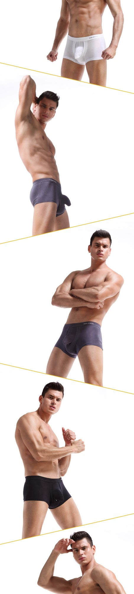 Austrian spermatic cord bullet separation underwear men's scrotal vein underpants Ice silk pouch curved men's boxers