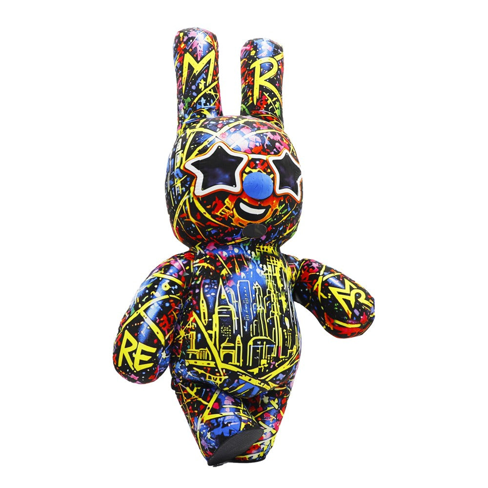 SAYGO New Camo Violent Bear Rabbit Inflatable Costume Mascot Parade Adult Cosplay Halloween Birthday Party Event Plush Set