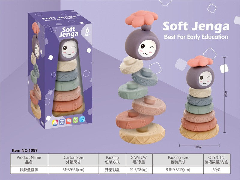 Baby Teething Toys 0-12 Months, Cartoon Animal Grab Ball with Numbers, Soft Chewable Block for Bath Time and Sensory Play