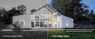 Jennov 2K Solar Panel Security Cameras Wireless Outdoor 2.4G WiFi Battery Powered Spotlight Night Vison Alarm Motion Surveillanc