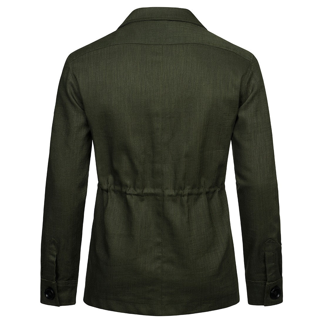 Mens Coats Safari Jacket Linen British Retro Gentry Suit Pockets Outerwear Fashion Solid Color Male Tops Ropa Hombre