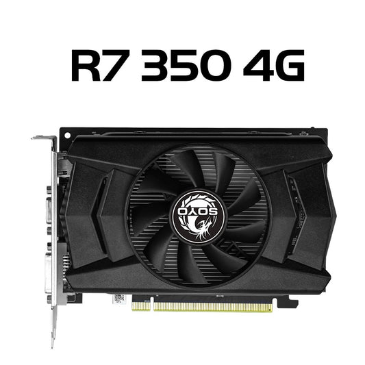 SOYO AMD GPU Radeon RX 550 4G GPU RX 560 GDDR5 Computer components PC Gaming Video R9 370 R7 350 Graphics Card RX550